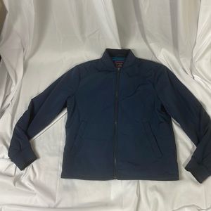 UntuckIt Jacket Mens Full Zip Long Sleeve Pockets Blue